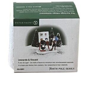 Department 56 Leonardo & Vincent North Pole Series Figurines